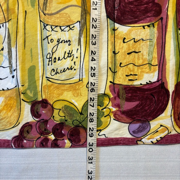 Julia Junkin Hand painted bib apron wine theme bottles festive xmas party - Picture 6 of 12